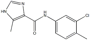 N-(3-Chloro-4-methylphenyl)-5-methyl-1H-imidazole-4-carboxamide Struktur