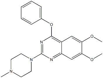 2-[4-Methyl-1-piperazinyl]-4-(phenoxy)-6,7-dimethoxyquinazoline