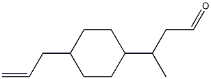 3-[4-(2-Propenyl)cyclohexyl]butanal|