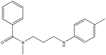 N-Methyl-N-[3-((p-tolyl)amino)propyl]benzamide,,结构式