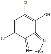 5,7-Dichloro-2,1,3-benzoselenadiazol-4-ol,,结构式