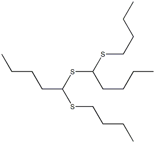 Butyl(butylthio)methyl sulfide Structure