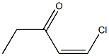 (Z)-1-Chloro-1-penten-3-one Struktur