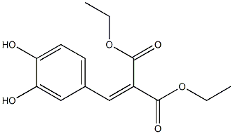(3,4-Dihydroxybenzylidene)malonic acid diethyl ester,,结构式