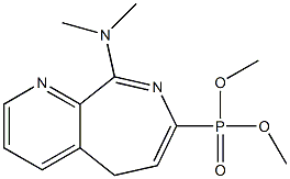 [9-(Dimethylamino)-5H-pyrido[2,3-c]azepin-7-yl]phosphonic acid dimethyl ester Struktur