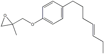 4-(4-Heptenyl)phenyl 2-methylglycidyl ether,,结构式