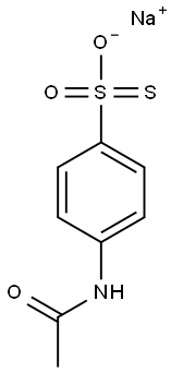 4-Acetylaminobenzenesulfonothioic acid sodium salt Structure