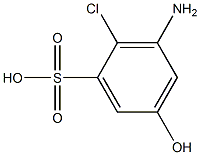 3-Amino-2-chloro-5-hydroxybenzenesulfonic acid 结构式