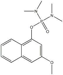 Di(dimethylamino)phosphinic acid (3-methoxynaphthalen-1-yl) ester Structure