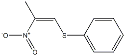 (Z)-2-Nitro-1-phenylthio-1-propene Struktur