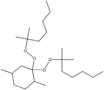 2,5-Dimethyl-1,1-bis(1,1-dimethylhexylperoxy)cyclohexane Struktur