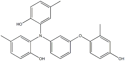 N,N-Bis(2-hydroxy-5-methylphenyl)-3-(4-hydroxy-2-methylphenoxy)benzenamine