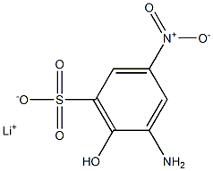 5-Amino-6-hydroxy-3-nitrobenzenesulfonic acid lithium salt,,结构式