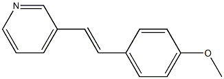 3-(4-Methoxystyryl)pyridine,,结构式