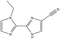 1'-Ethyl-2,2'-bi-1H-imidazole-4-carbonitrile Structure