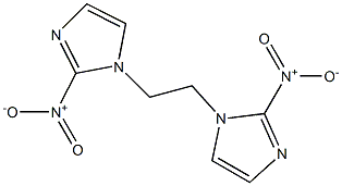 1,1'-エチレンビス(2-ニトロ-1H-イミダゾール) 化学構造式