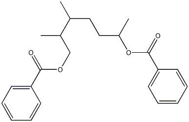 1,2'-Dimethyl[2,2'-(2-methylethylene)bisethanol]dibenzoate Struktur