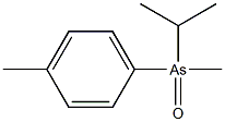 Isopropylmethyl(4-methylphenyl)arsine oxide Structure