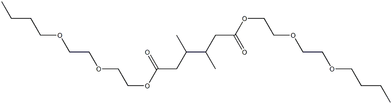 3,4-Dimethyladipic acid bis[2-(2-butoxyethoxy)ethyl] ester Structure