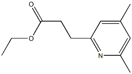 3-(4,6-Dimethylpyridin-2-yl)propionic acid ethyl ester,,结构式