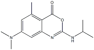 2-Isopropylamino-5-methyl-7-(dimethylamino)-4H-3,1-benzoxazin-4-one|