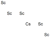 ペンタスカンジウム-セシウム 化学構造式