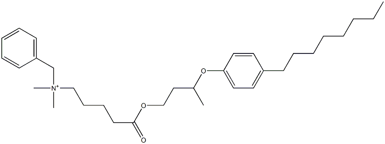 N,N-Dimethyl-N-benzyl-N-[4-[[3-(4-octylphenyloxy)butyl]oxycarbonyl]butyl]aminium