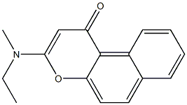 3-(Ethylmethylamino)-1H-naphtho[2,1-b]pyran-1-one Structure