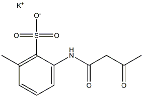 2-(Acetoacetylamino)-6-methylbenzenesulfonic acid potassium salt Struktur