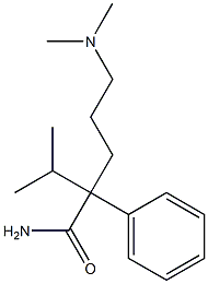 5-Dimethylamino-2-isopropyl-2-phenylvaleramide Struktur