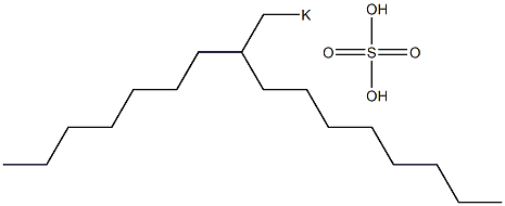 Sulfuric acid 2-heptyldecyl=potassium salt