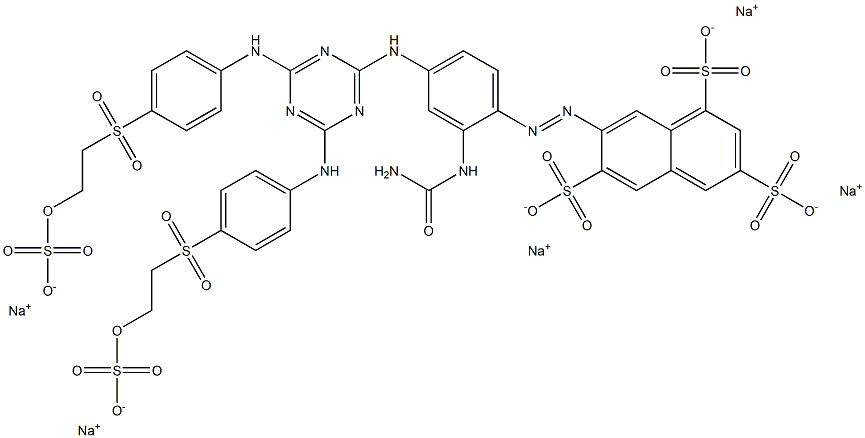  7-[4-[4,6-Bis[4-[2-(sulfooxy)ethylsulfonyl]anilino]-1,3,5-triazin-2-ylamino]-2-ureidophenylazo]-1,3,6-naphthalenetrisulfonic acid pentasodium salt