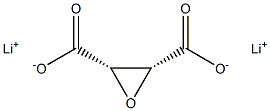 (2S,3R)-2,3-オキシランジカルボン酸二リチウム 化学構造式