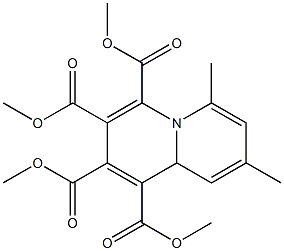 6,8-Dimethyl-9aH-quinolizine-1,2,3,4-tetracarboxylic acid tetramethyl ester Struktur