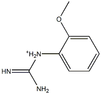 1-[2-Methoxyphenyl]guanidinium,,结构式