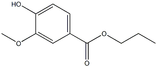 3-Methoxy-4-hydroxybenzoic acid propyl ester Structure