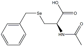 (-)-N-Acetyl-3-(benzylseleno)-L-alanine Structure