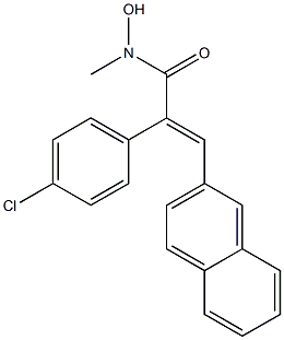  (E)-3-(2-Naphthalenyl)-2-(4-chlorophenyl)-N-methyl-2-propenehydroxamic acid