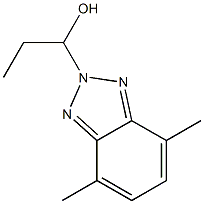 1-(4,7-Dimethyl-2H-benzotriazol-2-yl)-1-propanol Struktur