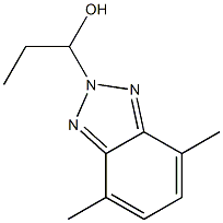 1-(4,7-Dimethyl-2H-benzotriazol-2-yl)-1-propanol 结构式