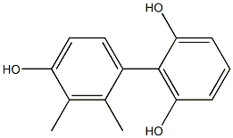 2',3'-Dimethyl-1,1'-biphenyl-2,4',6-triol Struktur