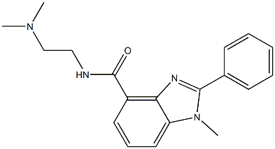 N-[2-(Dimethylamino)ethyl]-2-phenyl-1-methyl-1H-benzimidazole-4-carboxamide Structure