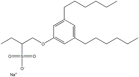 1-(3,5-Dihexylphenoxy)butane-2-sulfonic acid sodium salt