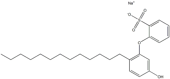 3'-Hydroxy-6'-tridecyl[oxybisbenzene]-2-sulfonic acid sodium salt,,结构式