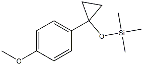 1-(Trimethylsiloxy)-1-(4-methoxyphenyl)cyclopropane 结构式