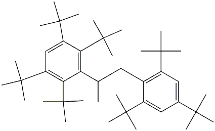 2-(2,3,5,6-Tetra-tert-butylphenyl)-1-(2,4,6-tri-tert-butylphenyl)propane Structure