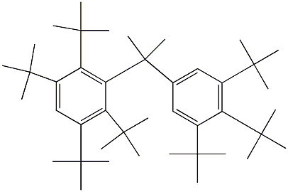 2-(2,3,5,6-Tetra-tert-butylphenyl)-2-(3,4,5-tri-tert-butylphenyl)propane Structure