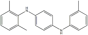 N-(2,6-Dimethylphenyl)-N'-(3-methylphenyl)-p-phenylenediamine Structure
