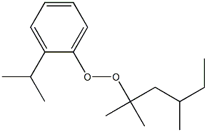 2-Isopropylphenyl 1,1,3-trimethylpentyl peroxide Structure