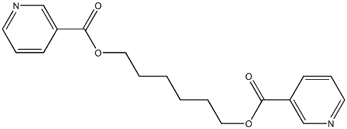 1,6-Hexanediyldinicotinate 结构式